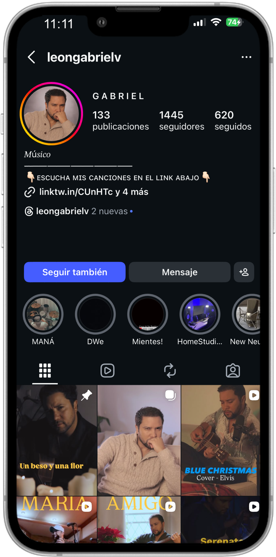 Instagram Gabriel León